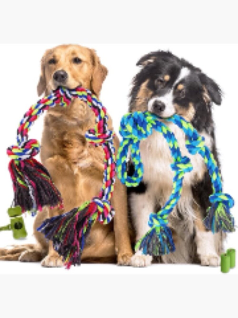 Tough Dog Rope Toys for Aggressive Chewers – 5 Pack Tug of War